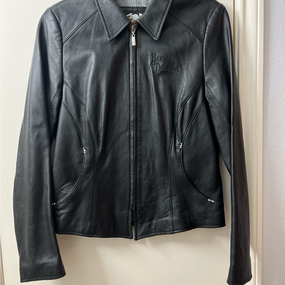 Harley-Davidson Women's Sleek Black Leather Jacket